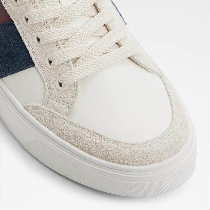 Sporty White Sneakers for Men with Retro Design and Comfortable Daily Wear Style