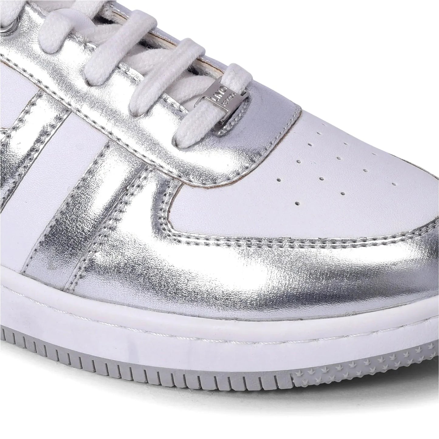 Duo Silver Sneakers Durable Sneakers for Women with Cushioned Sole for All-Day Comfort